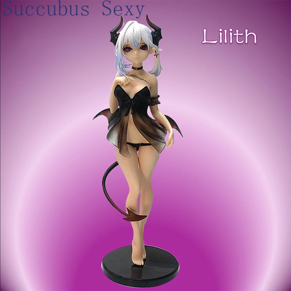 28см NSFW Insight Little Demon Lilith Nude Girl Tsuishi Eye ver PVC аниме екшън фигурка играчки колекция за възрастни модел играчки подарък