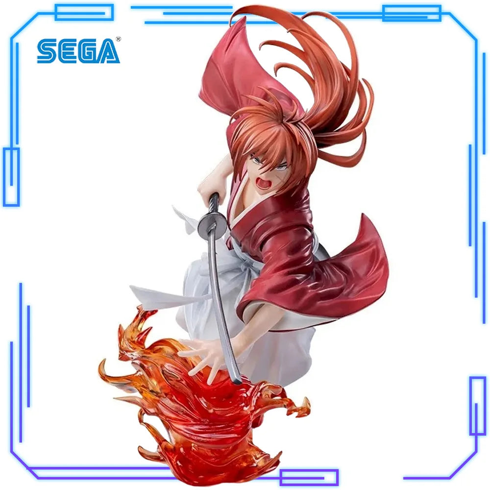 In Stock SEGA Original Genuine Anime Rurouni Kenshin Himura Kenshin Luminasta 15cm Collections Model Toy Figures Birthday Gift