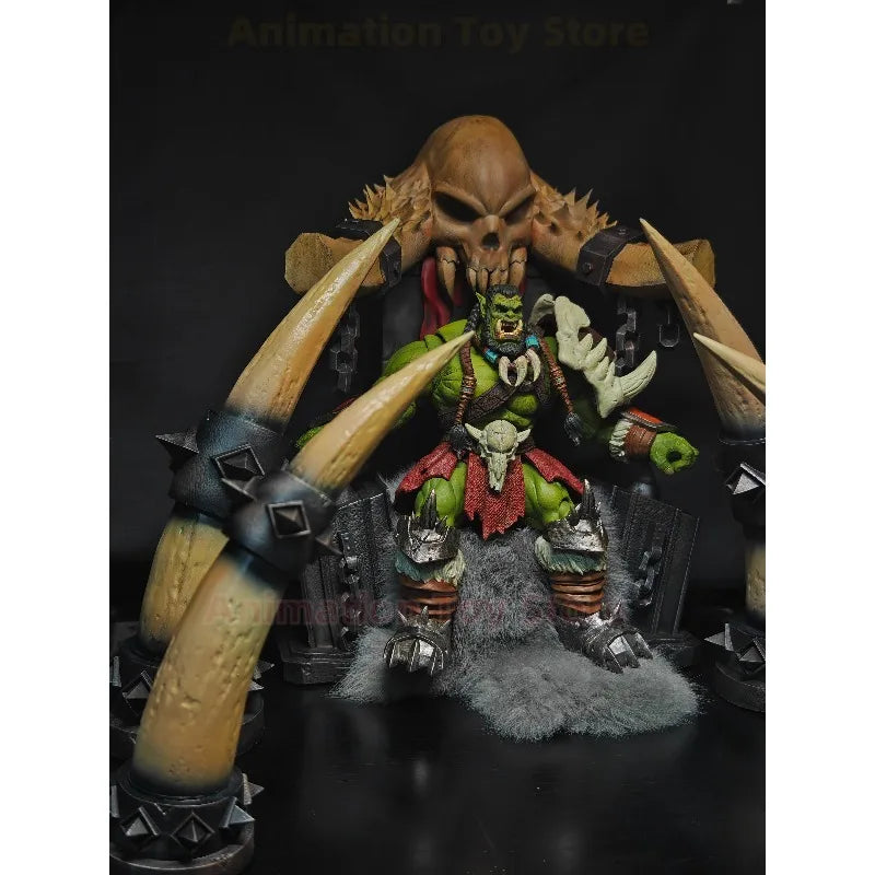 【Auf Lager】Warcraft Modell Horde Thron Figur Statue angepasst an Mithril Orks Nicht-Helden Spielzeug