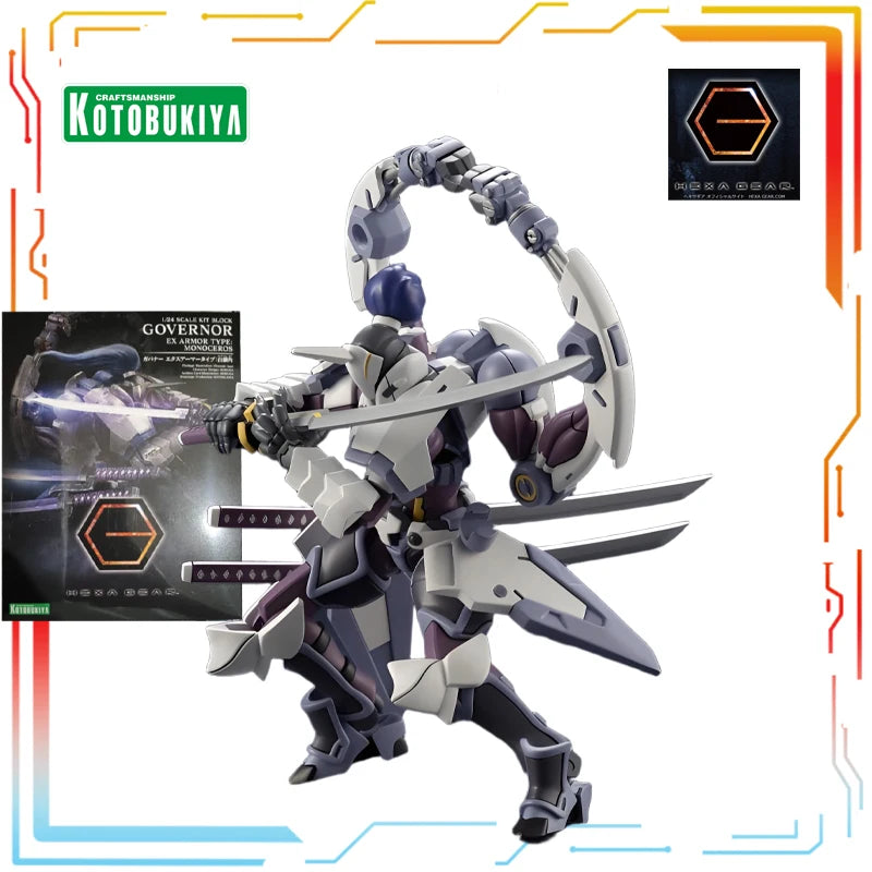 Kotobukiya Original Hexagonal Gear 1/24 Mech Assembly Series Machine Teeth Anime Action Figure Model Toys Festival Gift for Boys