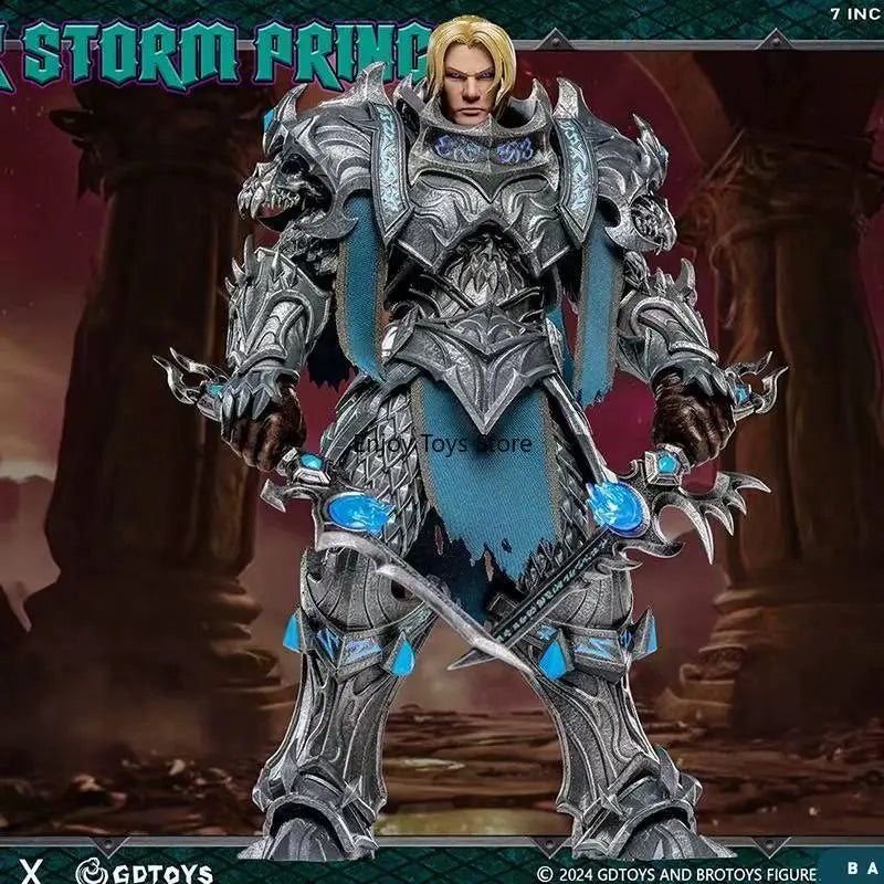 In Stock: World of Warcraft - Prince Anduin of Stormwind (Corrupted Version) with Movable Eyes, GB002 Poseable Figure Model