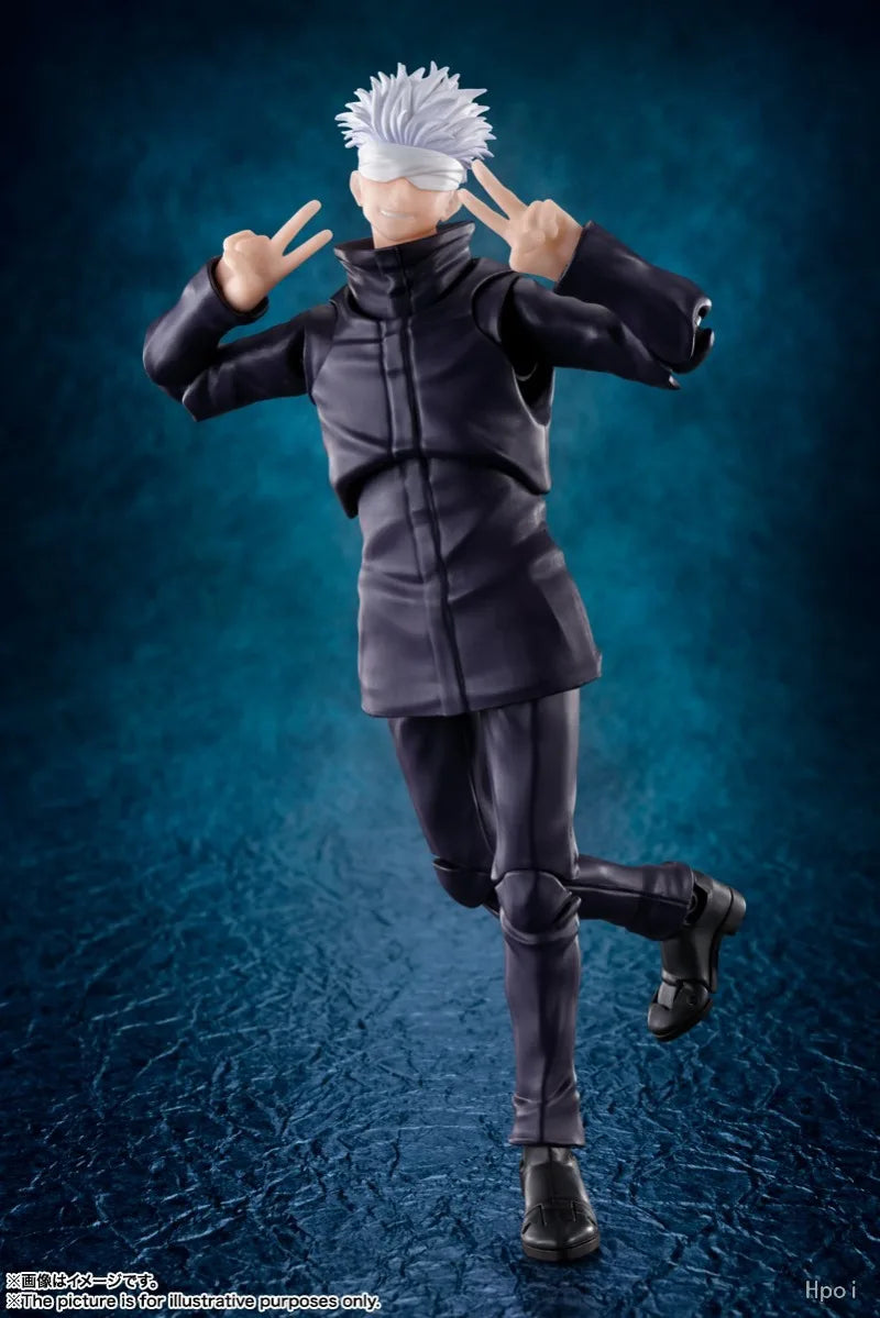 Bandai Genuine S.H.F Series Jujutsu Kaisen 0: The Movie‌ Gojo Satoru Geto Suguru Fighting Magician Action Figures Model Toys