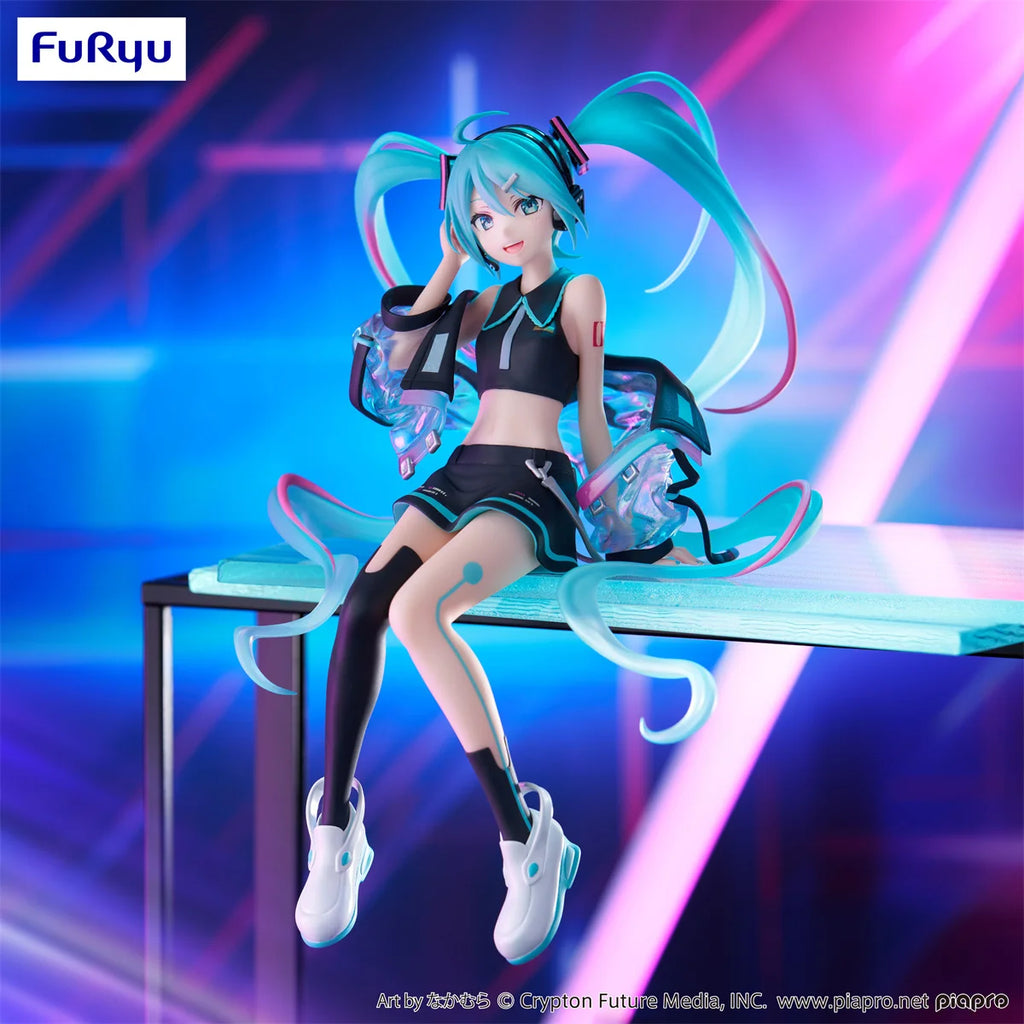 In Stock FuRyu Noodle Stopper Hatsune Miku -Neon Cyber Ver.- PVC 16CM Anime Action Figures Model Collection Toy
