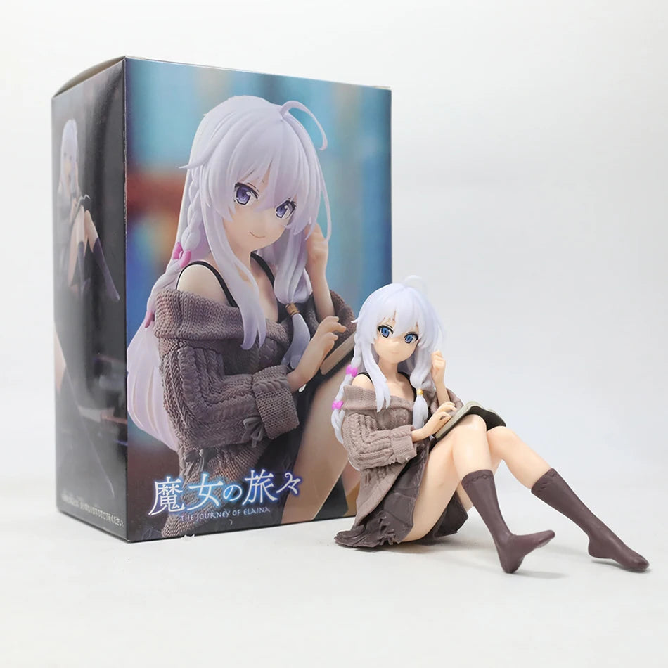 Anime Figure Wandering Witch the Journey of Elaina PVC Desktop Cute Decor Doll Collection Model Statue Toys Doll Christmas Gifts