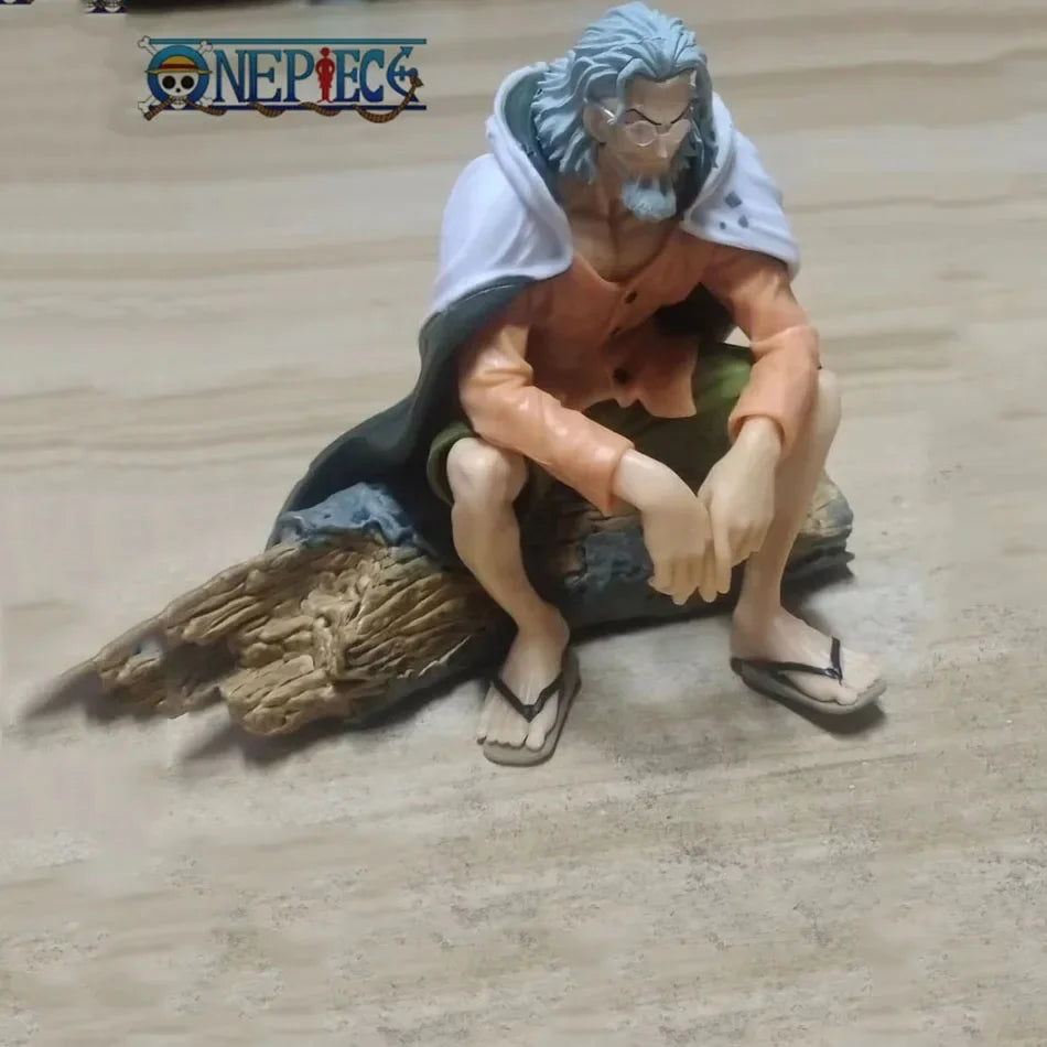 12cm Anime One Piece Figures Silvers Rayleigh Action Figures Rayleigh Statue PVC Collection Model Toys Birthday Ornamen Gifts