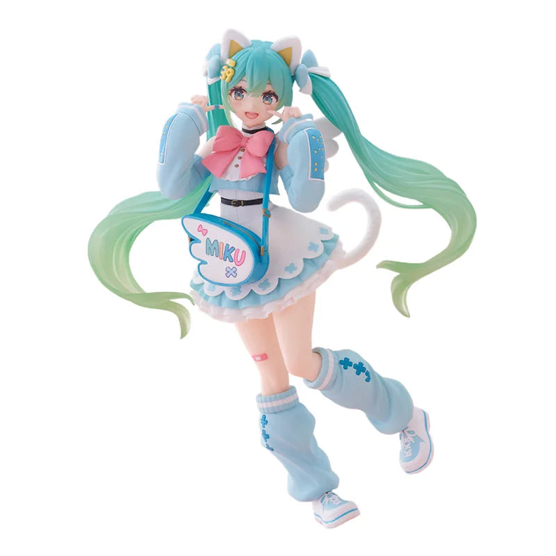 Original Taito Fashion Piapro Vocaloid Hatsune Miku Fancy Ver. Pvc Anime Figures Action Figure Collectible Model Kt Children Toy