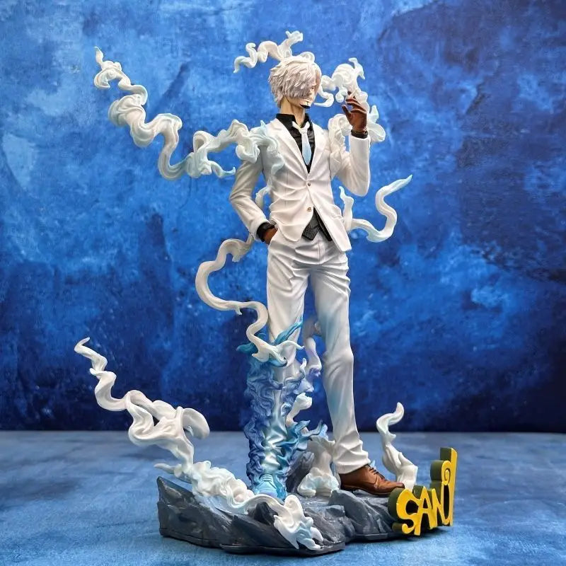 28cm Nika Sanji Nika Zoro Anime Figure Two Headed Statue With Base PVC Collectible Model Toy Desktop Ornament Boy Gift
