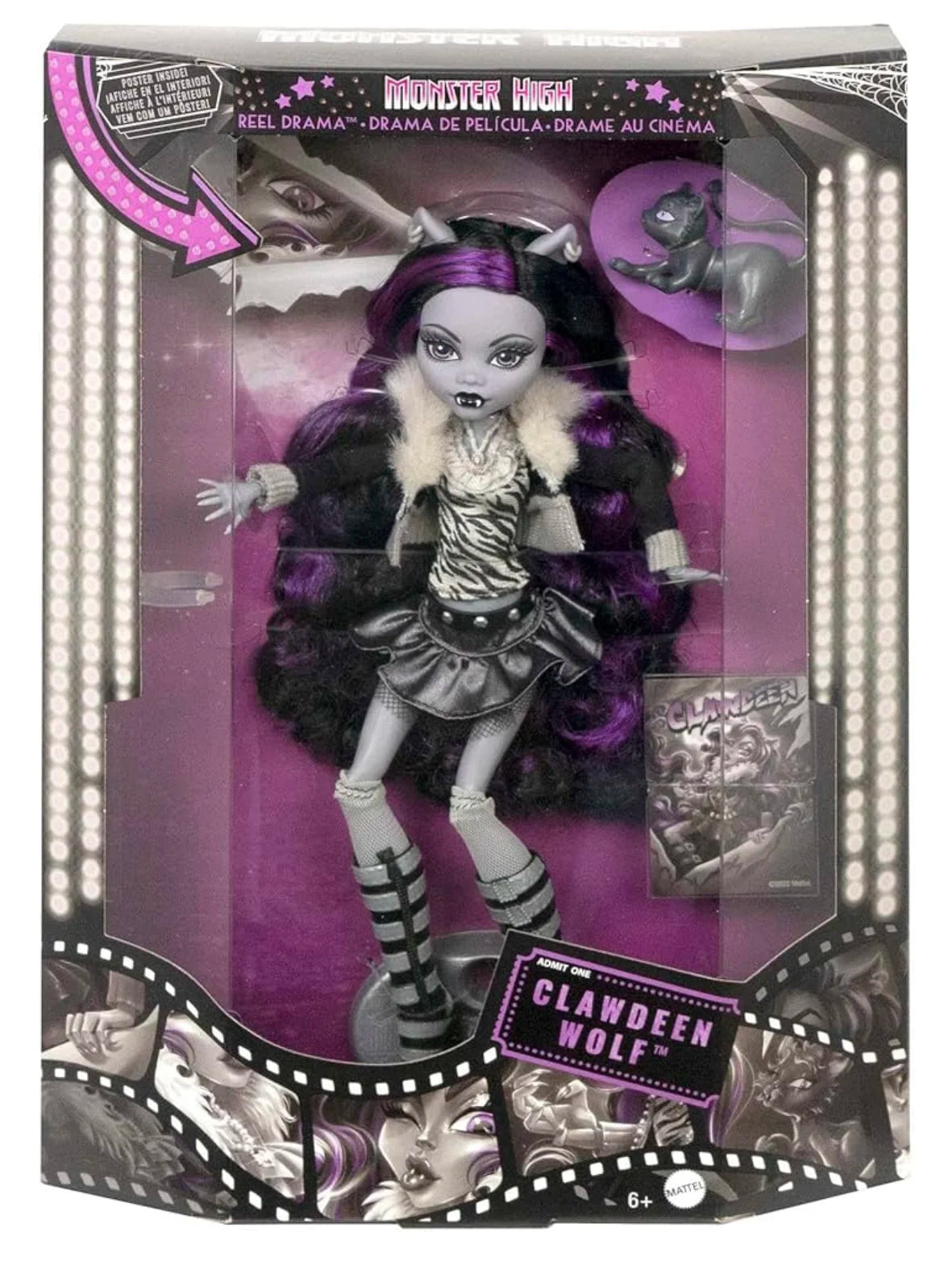 Monster High Black White Series Limited Edition Reel Drama Personalized Action Figure Doll Trendy Toy High Cost Effective Gifts
