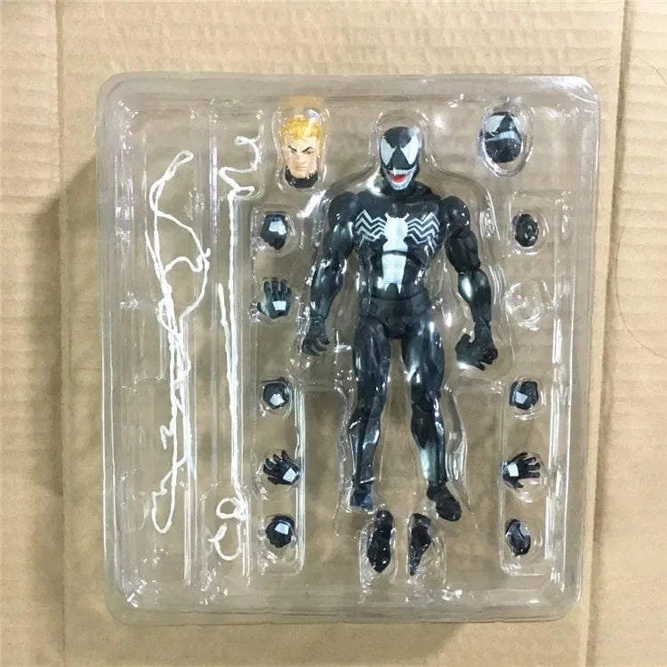 16CM Mafex 088 Spider-Man Venom Comic Action Figure Anime The Amazing Spiderman Collectible Toys Gifts Model