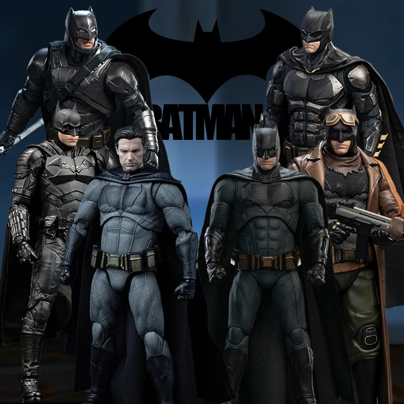 Fondjoy DC Batman Full series BVS Batman Movie Character Model Limited Head Sculpt Action Figures 19cm Collect Model Boy Gifts