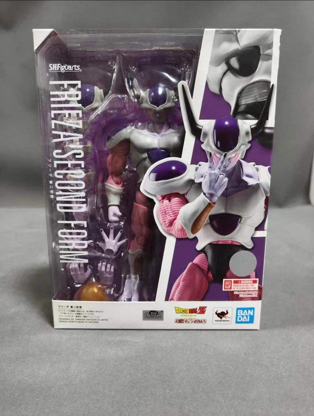 In Stock Bandai Soul Limited SHF Dragon Ball Z Frieza King Second Form Anime Peripherals Action Figure Collection Gifts