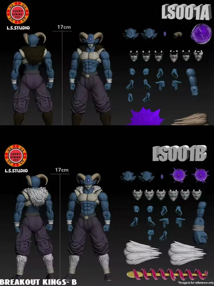New LS Studio Dragon Ball Breakout Kings Action Figures MORO Agent Killer Figure Statue Collection Custom Toy Gift