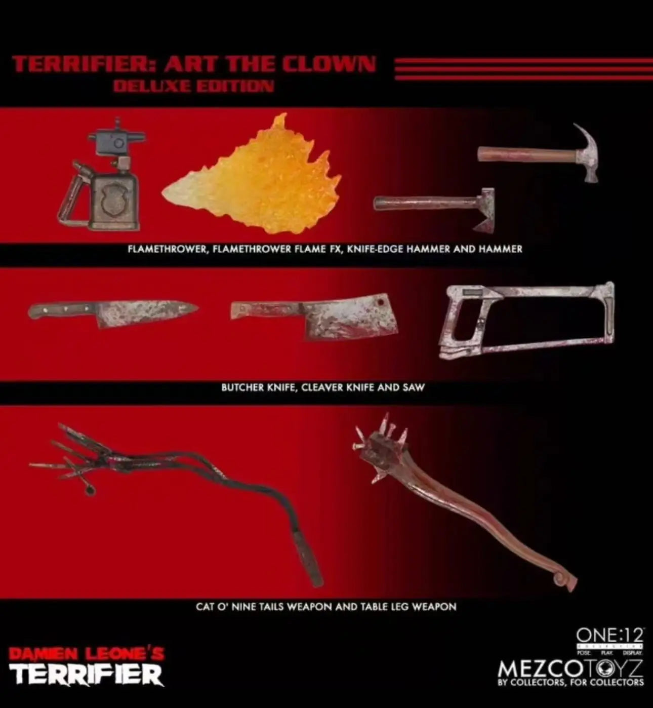 Mezco Ant Broken Soul Clown Art, Classic Character, 1/12 Cloth Movable Doll