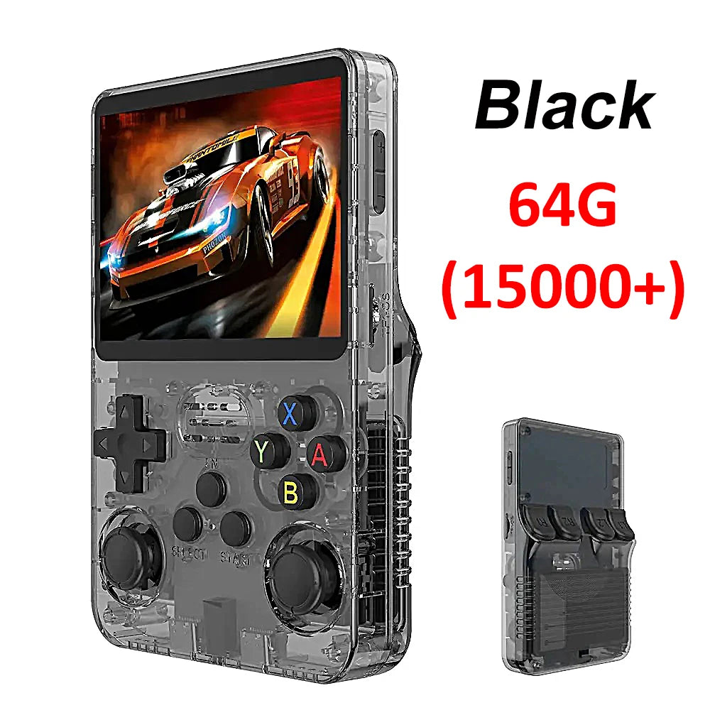 Portable Pocket Video Player 64GB 128G R36S Retro Handheld Video Game Console Linux System 3.5 Inch IPS Screen to 20000 Games