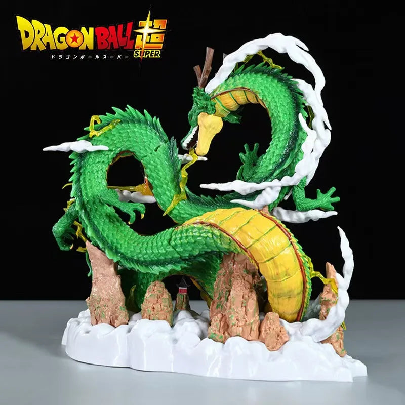 23cm/9.05in Anime Dragon Ball Z Figure Shenron Goku And Shenron Action Figure Model Pvc Statue Doll Collection Toy Gifts