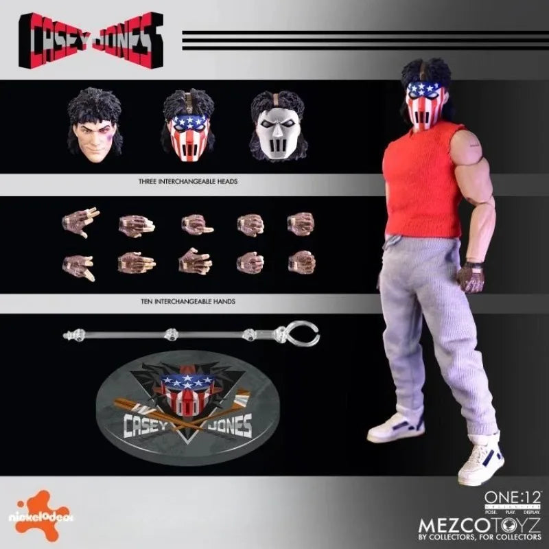 In Stock  Ezco Teenage Mutant Ninja Turtles Casey Jones Anime Action Figure Model Doll Toys Hobby Collectible