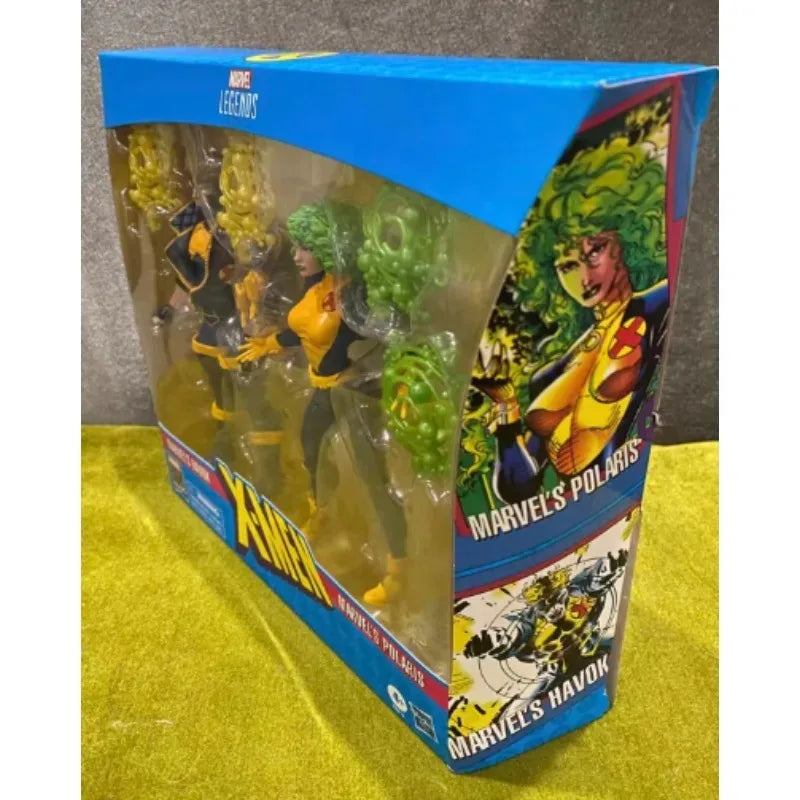 【Spot Goods】Original Hasbro Marvel Legends Series X-MAN HAVOK & POLARIS Anime figura juguete modelo Collection Series