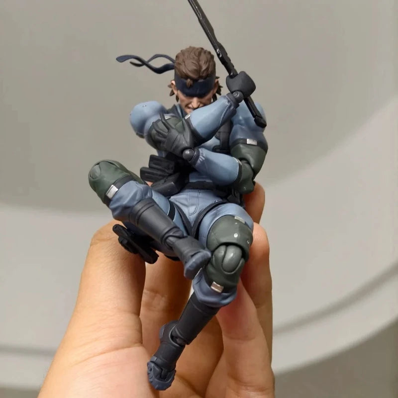 Figma Solid Snake Action Figure 1/12 Scale 6 Inch Japanese Classic Game Mgs2 Male Full Set Articulated Doll Birthday Gift