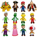 NEW in stock 12CM 12pcs Q Posket Mario SuperMario Dinosaur Doll Handmade Models Cake Decorations Action Figure Gifts for kids