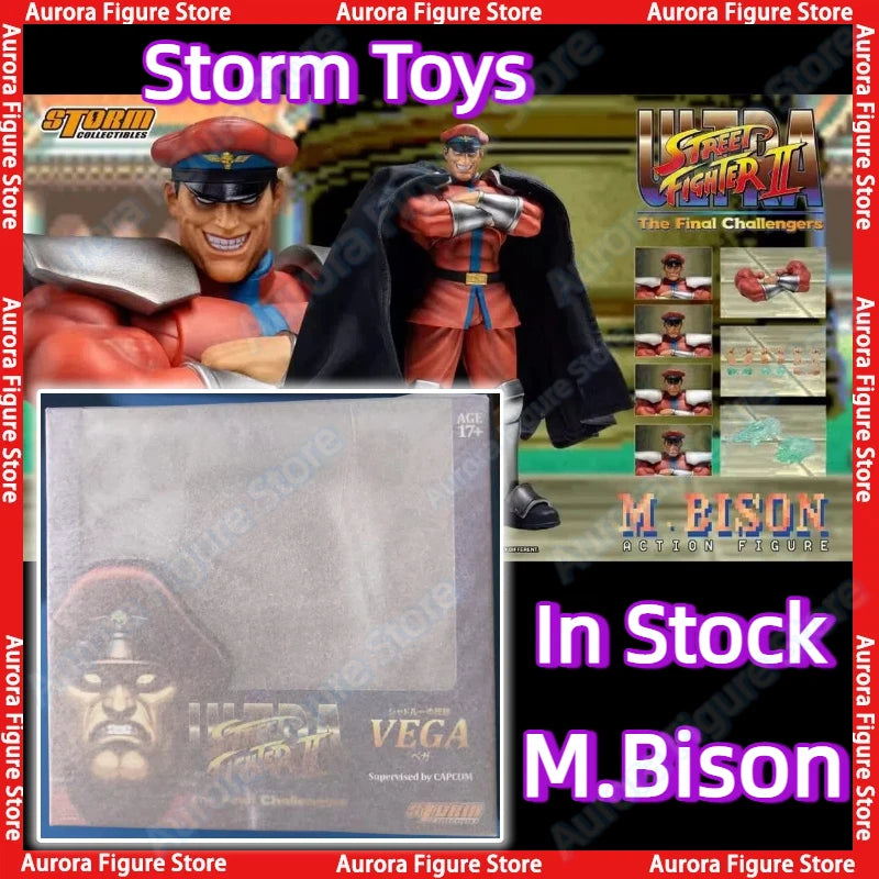 In Stock 100% Original Storm Toys ST 1/12 SF Street Fighter M·Bison Vega Anime Action Figures Toys Models PVC Gift Collector
