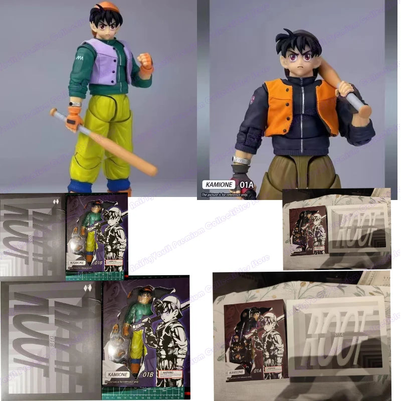 Tonsenarttoys Kamione Dragon Ball Super Saiyan Fly Page Goku Ride Bike 01a 01b Anime Action Figures in Stock Popular Character