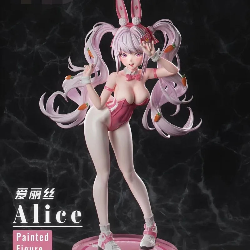 Nikke Alice Bunny Girl Anime Figure - Collectible Model Kit | Desktop Decor + Gift for Anime Fans (Premium Detail, Cute Design)
