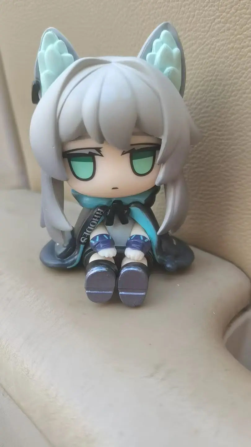 Arknights Chibi Version Super Deformed Sitting Pose PVC Anime Figure Statue Desktop Decoration Gift Collection