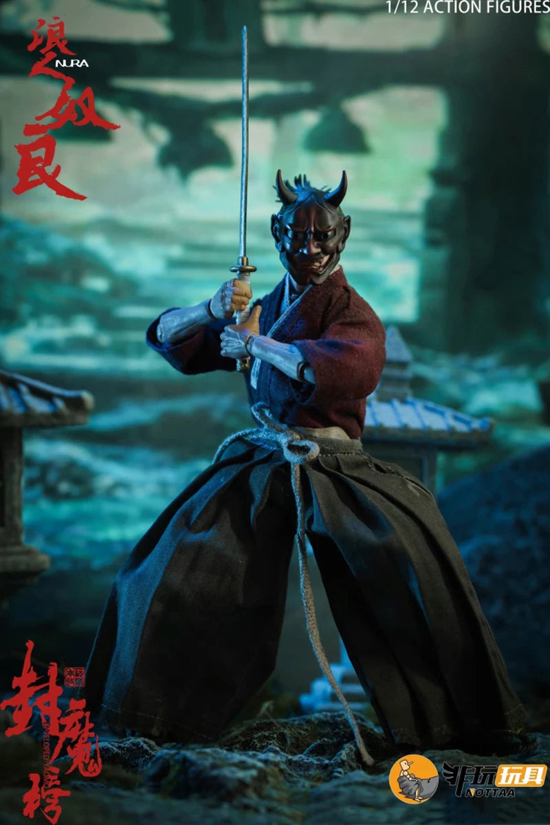 1/12 Scale Sealing Demon List Yan Xiaoxia Nu Liang Hou San Chinese Mythical Knight Spirit Japanese Samurai 6 inch Action Figure