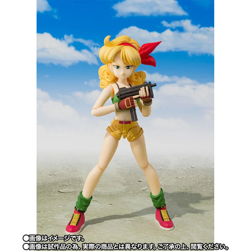 Genuine Bandai Soul Limited SHF Dragon Ball Z Launch Ranqi Action Figure Toy Figurine Gift Collectible in Stock