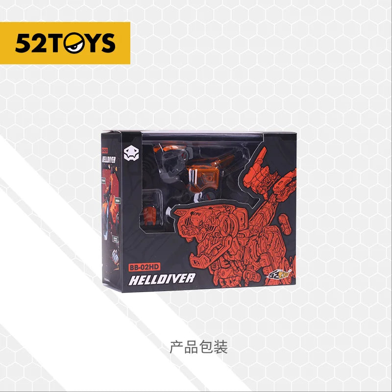 52TOYS BEASTBOX BB-02HD HELLDIVER, Deformation Toys Action Figure, Collectible Converting Toys, no storage box
