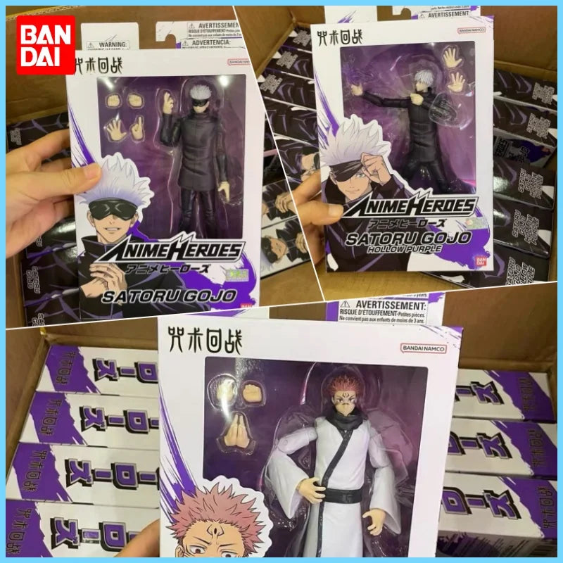 Hot 17cm Bandai Original Jujutsu Kaisen Action Figure Gojou Satoru  Itadori Yuji Fushiguro Megumi Action Anime Birthday Gift Toy