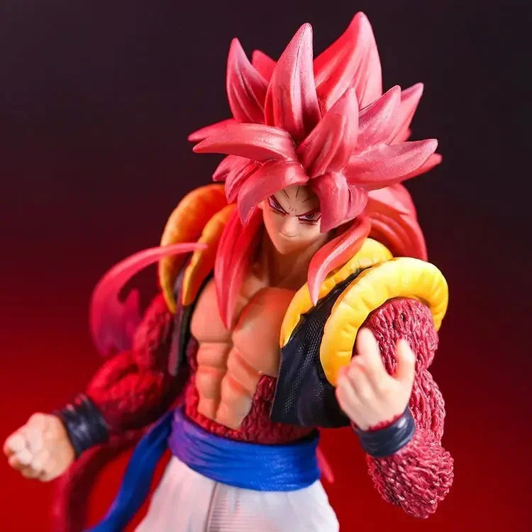 Dragon Ball Gogeta Super Saiyan 4 Actionfigur 25 cm Son Goku mit Vegeta kombinierte Figur PVC-Modell Puppen Spielzeug Geschenke