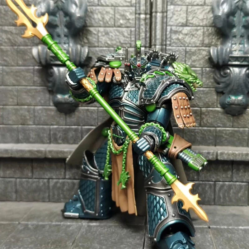 JOYTOY Warhammer 40K Alpha Legion Alpharius Alpharius 1/18 Action Figure Primarch Of The XXth Legion Anime Figures Toys Model