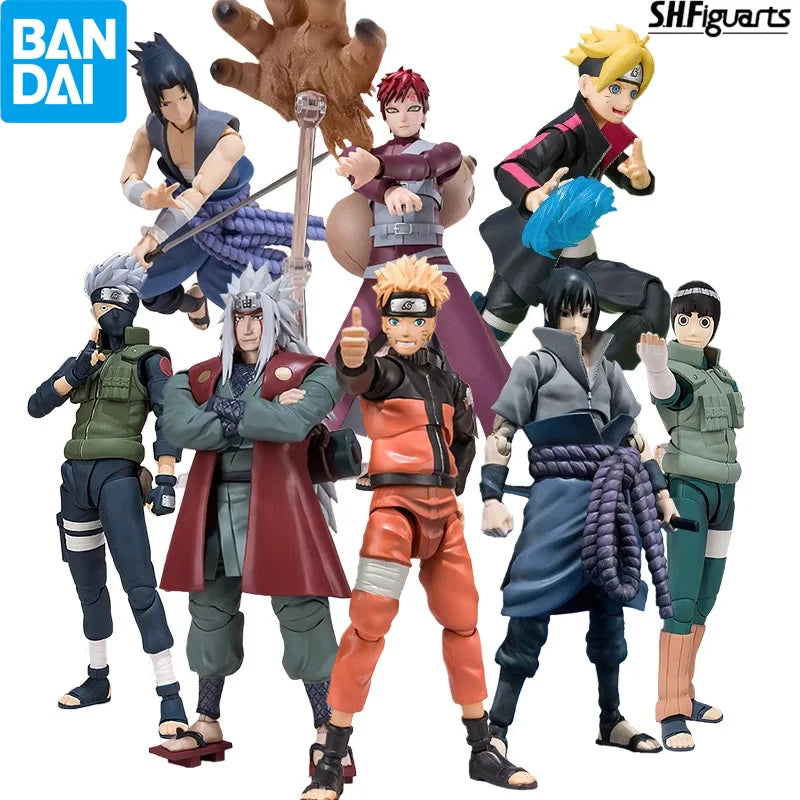 Bandai Original S.H.Figuarts Series Naruto Action Figure Anime Movable Character Assembly Figures Model Toys Collectible Model