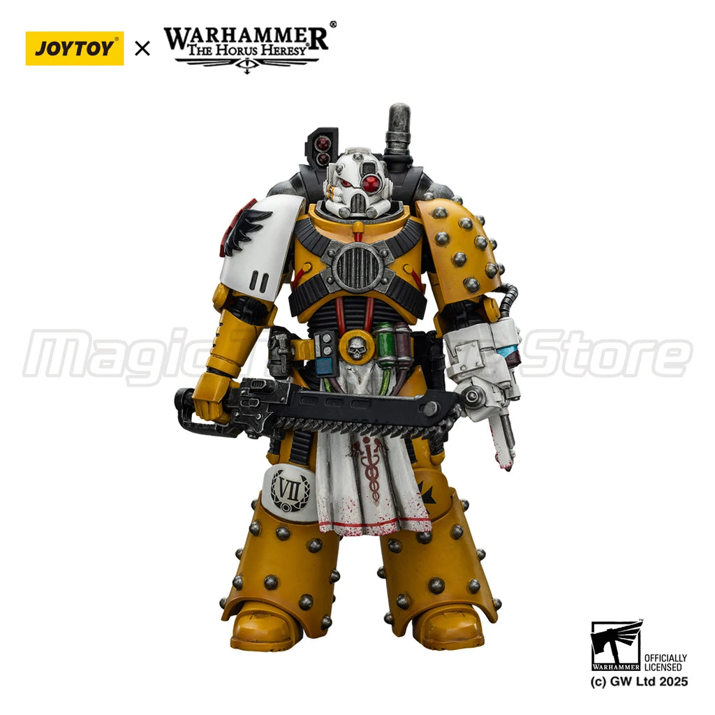 【MT】Original JOYTOY Warhammer 40K Imperial Fists Legion Apothecary 1/18 Action Figure Toys