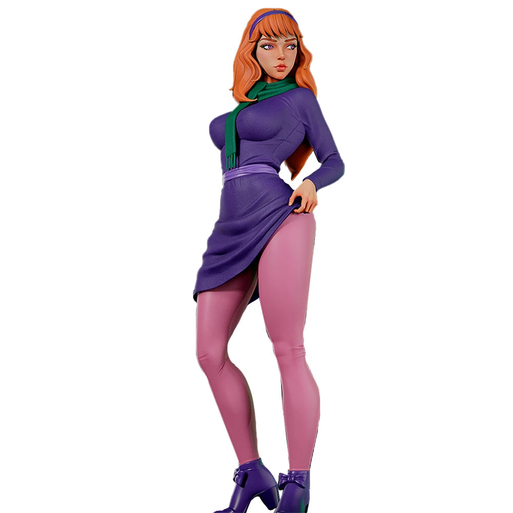 1:18 High-Detail Lila & Mia Figures | 3D Resin Miniature | Unpainted Retro Mystery Girls Style Model Kit (A1067)