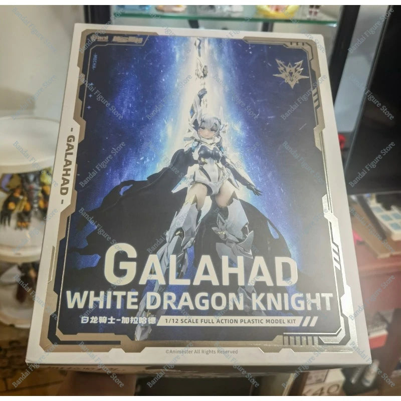 In Stock AniMester, Nuclear Gold Reconstruction White Dragon Knight Galahad 1/12 Anime Action Figure Model Toy Gift Collection