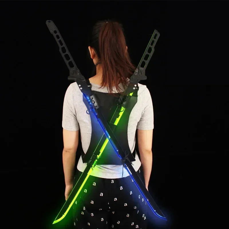 108cm/42.52in Cyberpunk Lightsaber Ghost Walker GRAY RAVEN Sirius Toy Katana Cosplay Display With Strap Game Peripheral Boy Gift