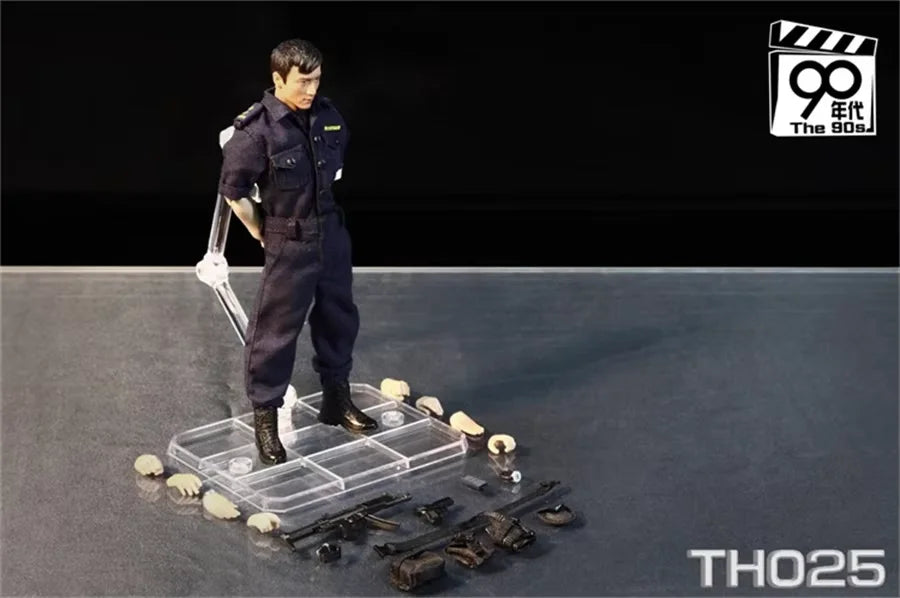 90's TH025 1/12 Scale Male Soldier Nicholas Tse Customs Task 6'' Full Set Collectible Action Figure Model Doll Toy For Fans Gift