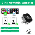 2в1 безжичен CarPlay адаптер Android Auto AI Smart Box интелигентна система за кола, подходяща за VW Toyota Nissan Honda Kia Opel MG