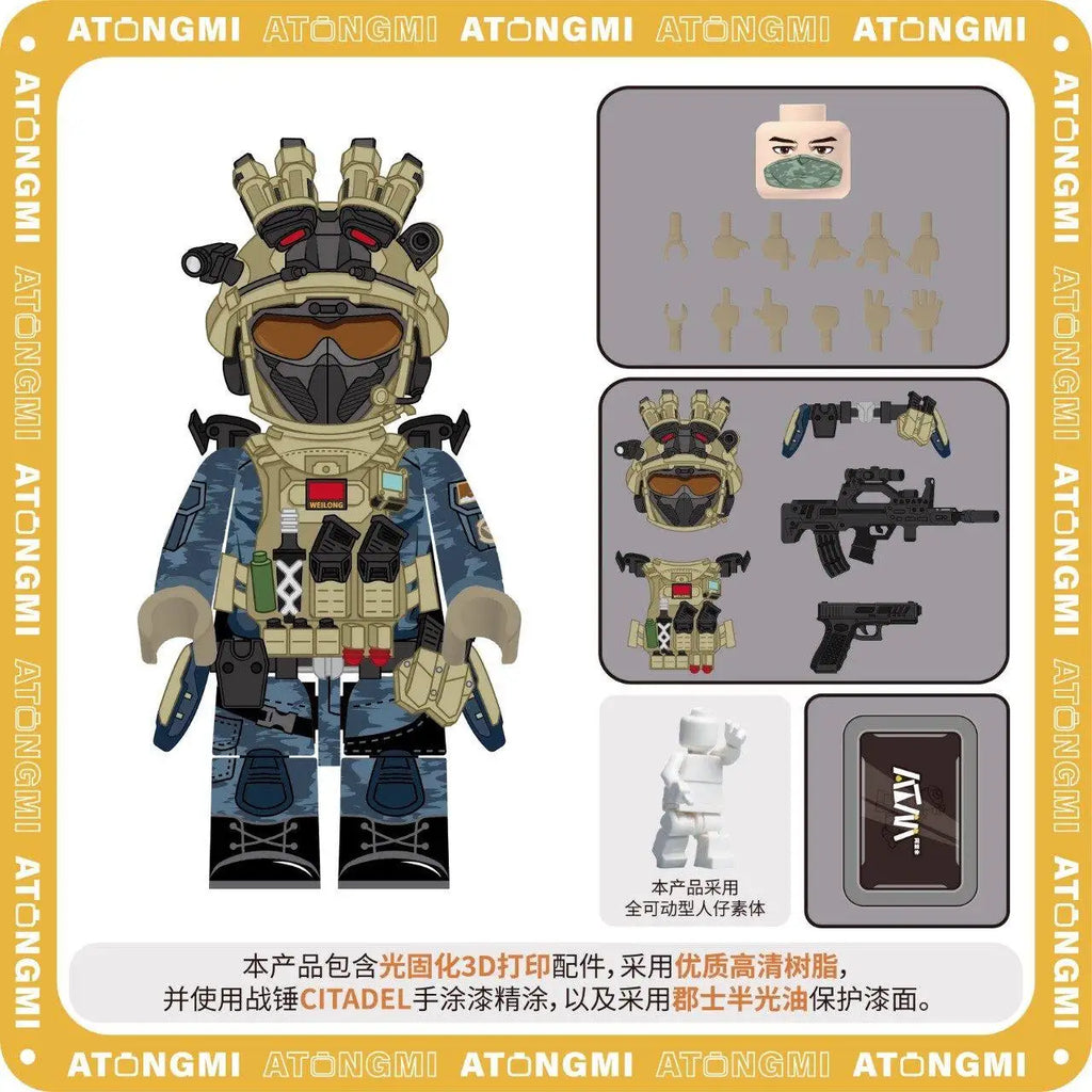 New Veyron Arknights Figures Delta Operations Mai Xiaowen Figure Miniatures Building Blocks Red Wolf Peripheral Model Toys