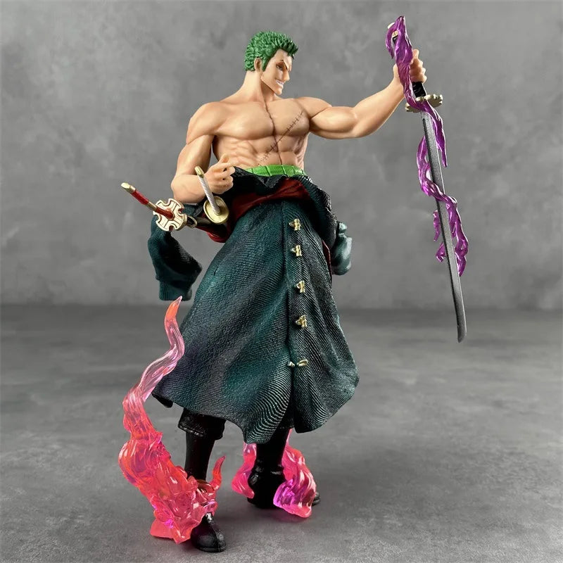 Hot Sale One Piece 50cm Roronoa Zoro Anime Action Figures Model Toys Pvc Statue Roronoa Zoro Model Statue Dolls Birthday Gift