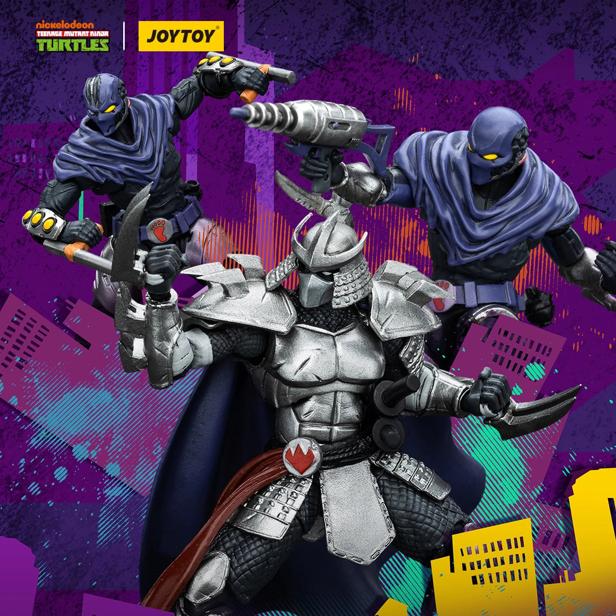 [Available in Asia] JOYTOY 1/18 Action Figure TMNT Ninja Turtles Shredder Foot Clan A Foot Clan B Anime figures Toys
