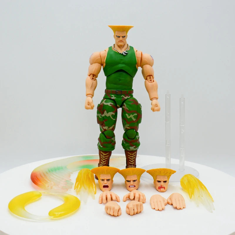 19cm Guile Anime Game Figure Street Fighter II: The Final Challengers Ken Masters/Ryu Action Figure Storm Collectibles Model Toy