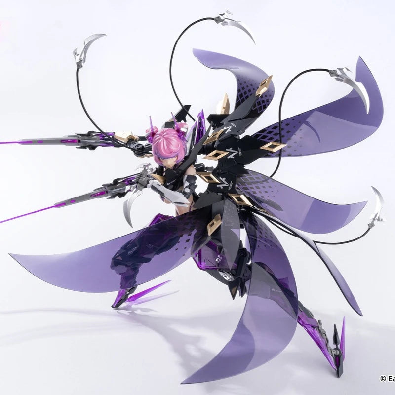 Hechengzhizao Original Rosado Project Series Starflower-Black Iris Figure Assembly Desktop Ornament Model Toys Collectible Model