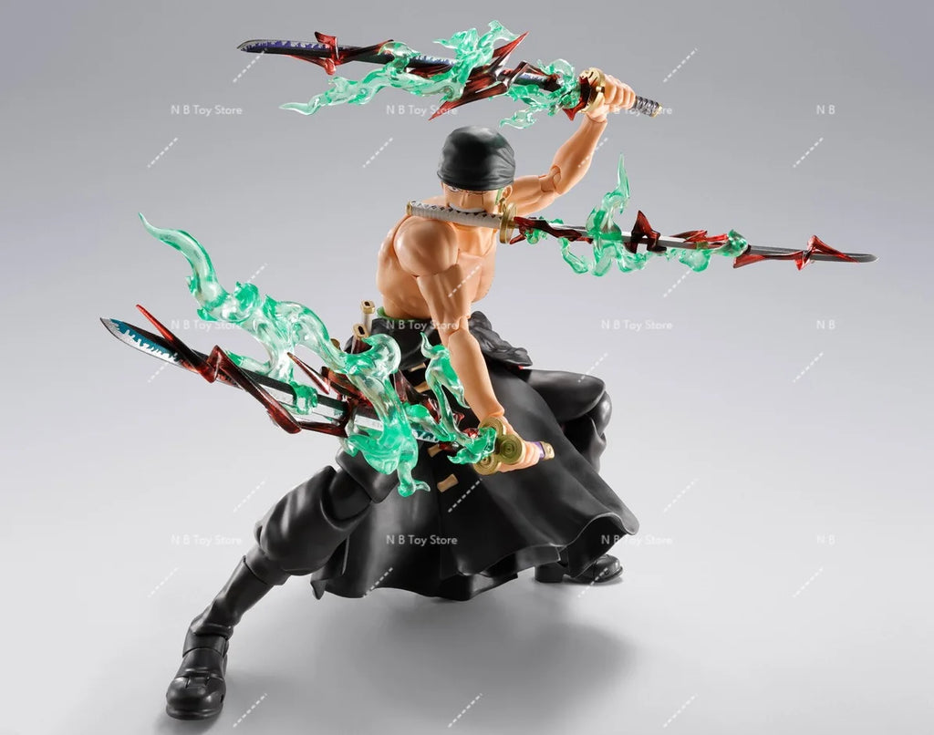 100%Original Bandai Limited Edition S.H.Figuarts SHF One Piece Roronoa Zoro Figure 'Lord of Hell' Anime Action Collectable Gifts