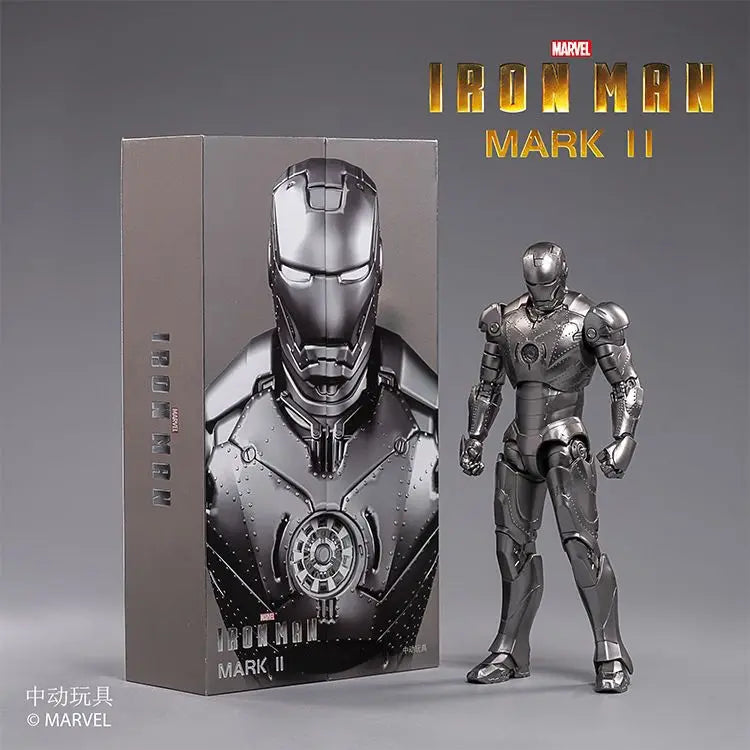 In Stock Fondjoy Iron Man Mk2 Assembled Model Action Figure 1/12 Iron Man Model Collectible Model PVC Model Boys Birthday Gifts