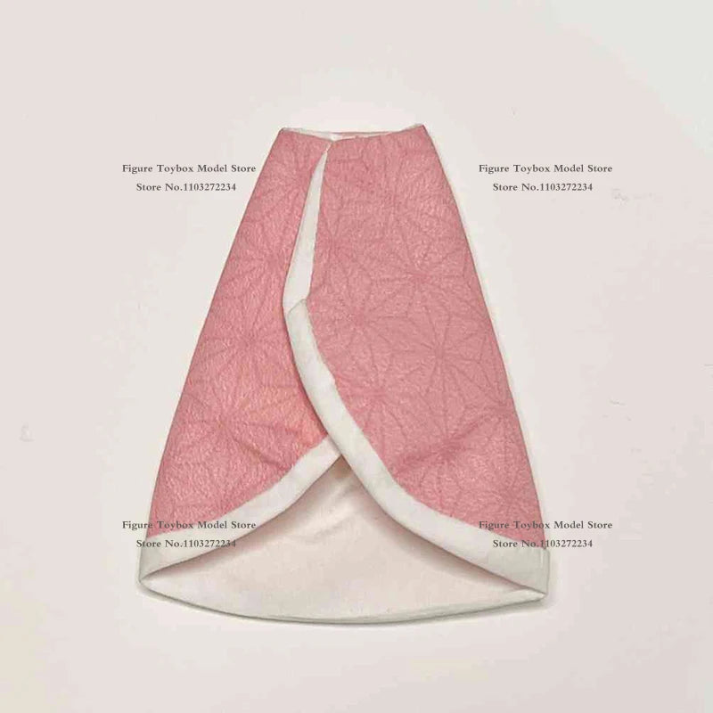 1/12 Kamado Nezuko Anime Girl Soldier Kimono Coat Pink Short Skirt Clothes Accessory For 6" Demon Slayer Action Figure Decor