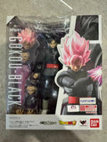 In Stock 100% Original Bandai SHF SH FIGUARTS Dragon Ball Goku Goku Black Action Character Anime Model Toy Pink Hair PVC Gift