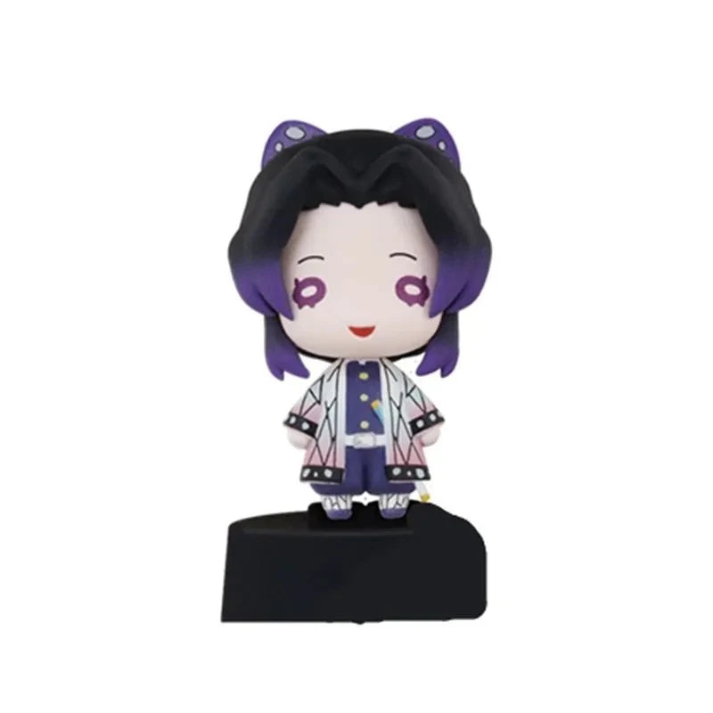 Demon Slayer Kimetsu No Yaiba Infinity Castle Gashapon Q Version Mini Drummer Figurine Iguro Obanai Action Figure Model Toys